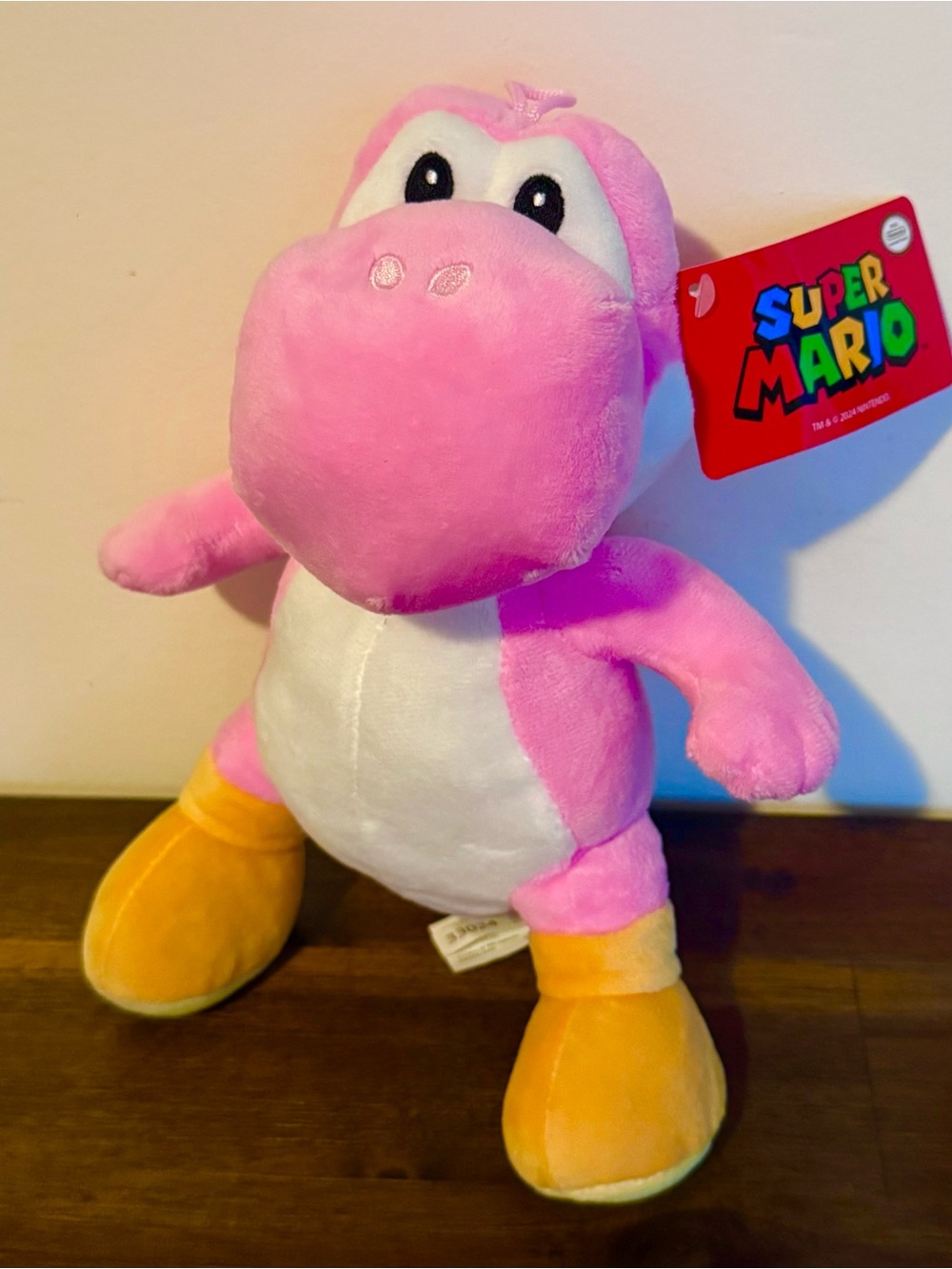 NEW Nintendo Super Mario Bros Pink Yoshi Plush Stuffed Animal Toy 8" NWT Galaxy
